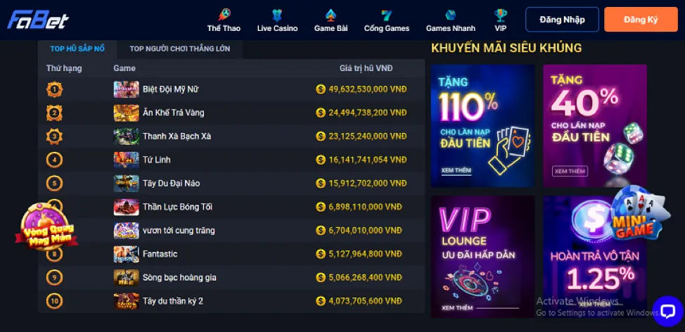 Quy trình đăng nhập k8ccc win đơn giản